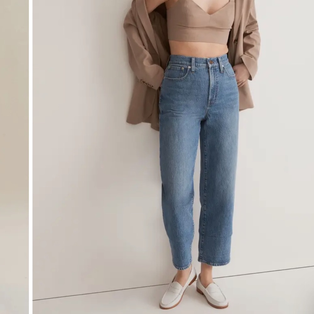 Madewell The Perfect Vintage Crop Wide Leg Jeans 26.